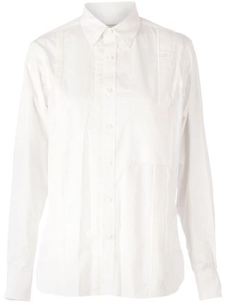 Salvy pleat detail shirt - Bianco