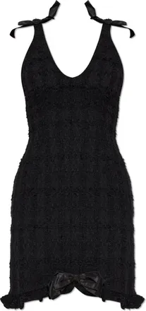 Alessandra Rich Dames, Jurken, Zwart, Maat: XS Tweed