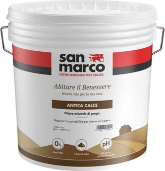 San Marco Antica calce pittura minerale bianco lt 14