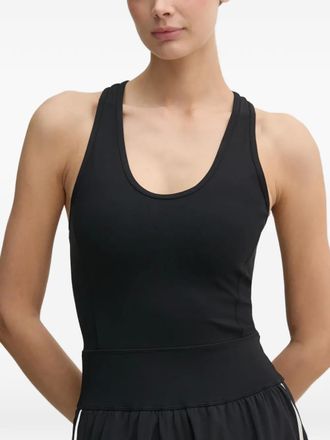 P.E Nation round-neck logo-print playsuit - women - Fabric - S - Black