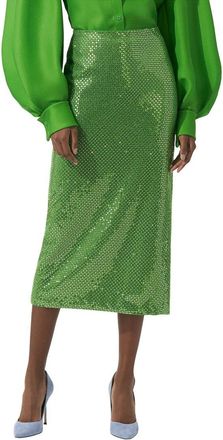 Carolina Herrera Embellished Midi Skirt