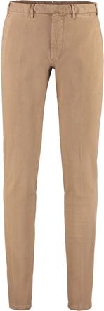 THE (ALPHABET) Stretch Katoen Chino Broeken - Heren - Chinos - Bruin - XL - Katoen - Broeken