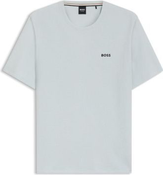 BOSS Cotton-blend pajama T-shirt with embroidered logo