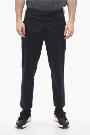 Neil Barrett Slim Fit JAMIE-broek met riemlussen in blauw