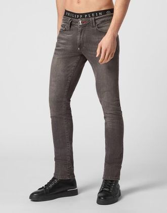Philipp Plein Jeans Slim Fit Men in Stormgrey at Nordstrom, Size 32