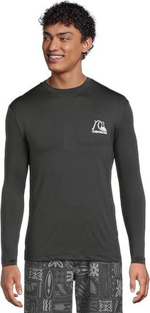 Quiksilver Dna Logo Surf T-Shirts Long Sleeve Surf T-Shirts Mens Swimwear Phantom Heather : 2XL, Cotton/Polyester/Spandex