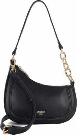 Dune London Direction Leather Shoulder Bag in Black at Nordstrom