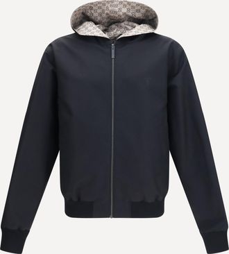 Gucci Giacca con cerniera reversibile in tessuto di cotone Man 52