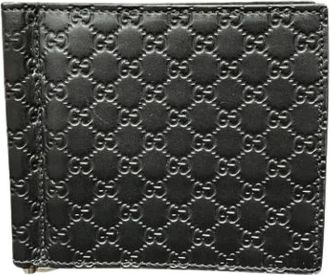 Gucci Pre-owned Wallets, male, Black, Size: ONE SIZE Pre-owned Leather Wallet