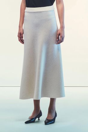 Liviana Conti Leandra Midi Skirt In Pumice