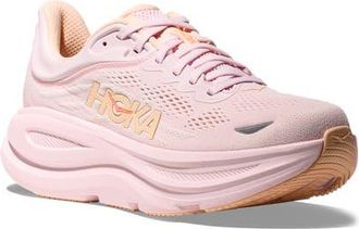 Hoka One One Bondi 9 Running Shoe in Lilac Cream/Tangerine Glow at Nordstrom, Size 10.5