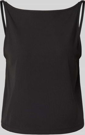 Calvin Klein Jeans Top mit Label-Detail in Black, Gr&ouml;&szlig;e XS