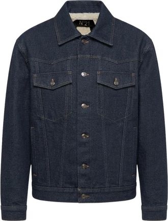 N&deg;21 Jassen, Heren, Blauw, M, Denim, Denim Jacket