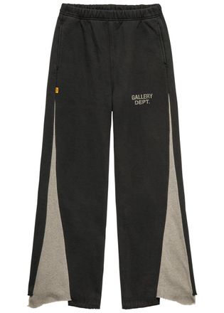 Gallery Dept. Panelled Cotton Sweatpants - Black Grey - XL