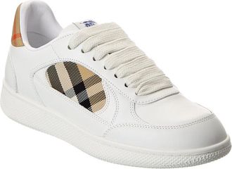 Burberry Terrace Check Canvas & Leather Sneaker