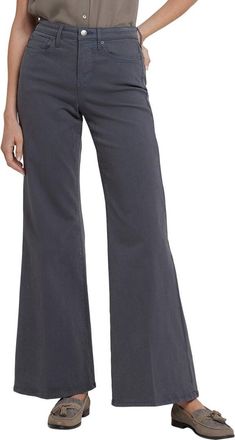 NYDJ Nydj Mia Vintage Charcoal Wide Leg Jean