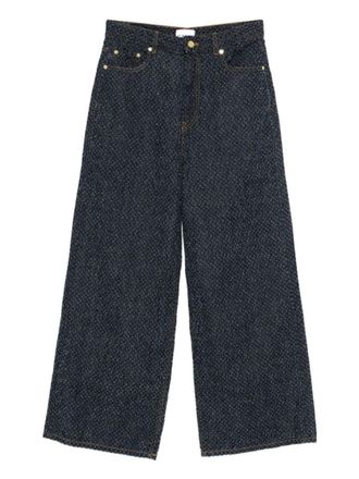 Ganni Blue Loose High Rise Jeans