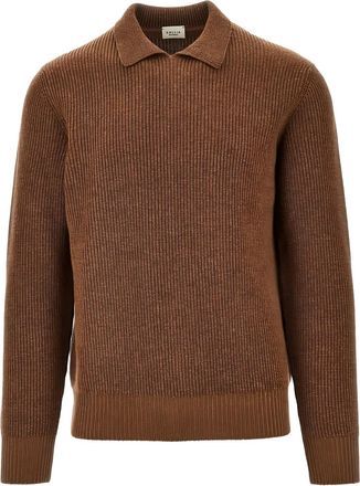 Gallia Maglione a coste - Marrone