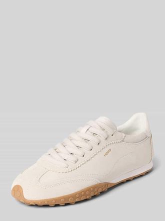 Hoff Sneaker aus echtem Leder mit Logo-Detail Modell Bridge in Hellgrau, Gr&ouml;&szlig;e 36