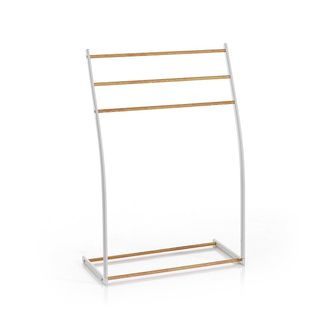 tomasucci Rino towel rack, glossy white/oak