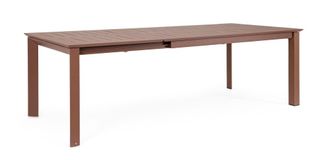 BIZZOTTO Mesa extensible de aluminio 160-240x100 roja