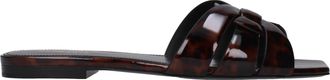 Saint Laurent eerbetoon damess Slippers En Klompen Bruin/Natuurlijk Lakleer