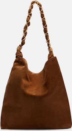 Saint Laurent Amalia Cassandre suede shoulder bag