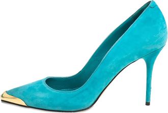 Alexander McQueen Pumps a punta 100mm - Blu