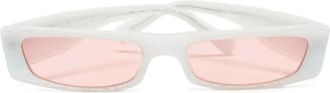Alexandre Vauthier x Alain Mikli Edwidge zonnebril met rechthoekig montuur - Roze