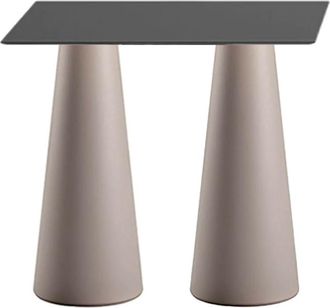 Plust Mesa Alta Rectangular Para Taburetes Dise&ntilde;o Interior Exterior Fura T2-h - Beige