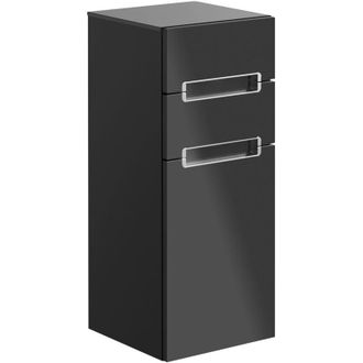 Villeroy & Boch Finion, Armarios Laterales, 418 X 936 X 270 Mm, Angular, Con Estanter&iacute;a (iluminada), Modelo Suspendido, En Madera, Iluminaci&oacute;n Led, 1x Led / 2.3w, 270