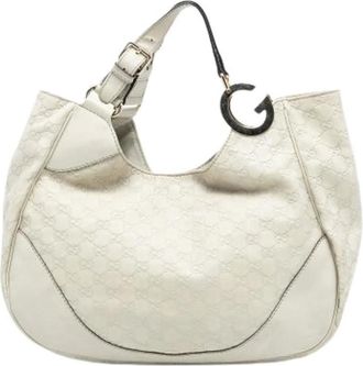 Gucci Pre-owned Shoulder Bags, female, White, Size: ONE SIZE Pre-owned Charlotte Tote