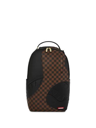 Sprayground Jetstream check embossed backpack - Marrone