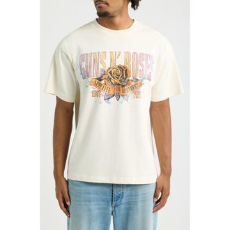 Bravado Guns N Roses Graphic T-Shirt in Cream at Nordstrom, Size Xx-Large