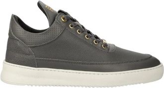 Filling Pieces Low Top Aten - Heren - Sneakers - Grijs - 46 EU - Leer - Schoenen