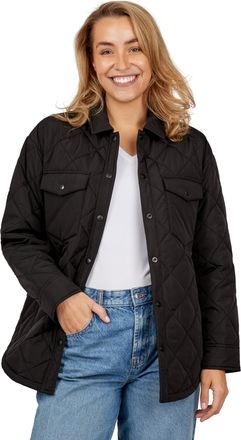 Free Country Womens Trailblazer Quilted Shacket Black XL