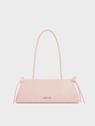Charles & Keith Hazel Bow Elongated Trapeze Shoulder Bag