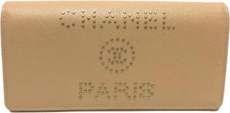 Chanel Tweedehands leren portemonnees - Dames - Vintage Accessoires - Beige - ONE Size - Leer - Vintage