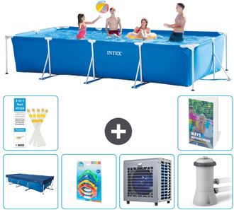Intex Piscina Con Estructura Rectangular - 450x220x84 Cm - 7-piezas S13