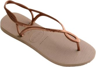 Havaianas Luna Sandalen - Dames - Schoenen - Beige - Maat: 37 EU Zijde