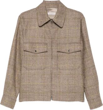 Antonelli zip-fastening shirt jacket - women - Virgin Wool - 44 - Brown