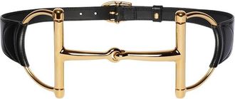 Gucci Black Horsebit Buckle Belt