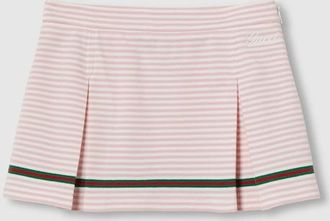 Gucci Kids - Embroidered Cotton Skirt, Pink, Ready-to-wear
