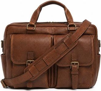Korchmar Barton Leather Briefcase in Chocolate at Nordstrom
