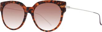 Scotch & Soda Bruine Dames Ronde Zonnebril Gradient - Dames - Zonnebrillen - Bruin - ONE Size - Accessoires