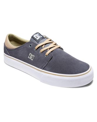 DC Sneaker DC SHOES Trase, Herren, Gr. 5(37), grau (dunkelgrau, wei&szlig;), Obermaterial: Leder / Futter: Textil / Aussensohle: Gummi, Schuhe Sneaker