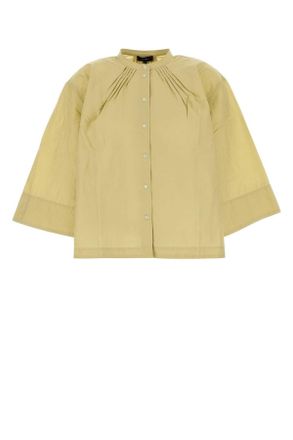 SOEUR Pistachio Green Cotton Blend Oversize Bucarest Shirt