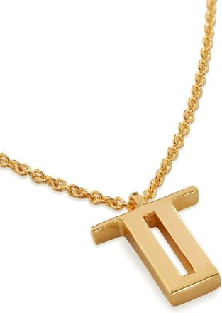 Monica Vinader alphabet T-pendant necklace - women - Recycled 18kt Gold Vermeil - One Size