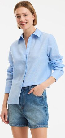La Redoute Collections Hemd met lange mouwen in linnen