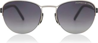 Porsche Design P8677 B Mens Sunglasses Silver Size 54